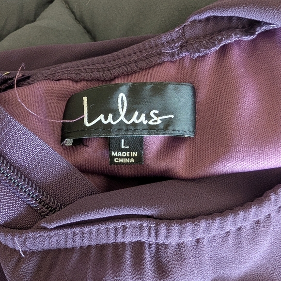 Lulu's Deep Purple Sleeveless Dress - Picture 2 of 3